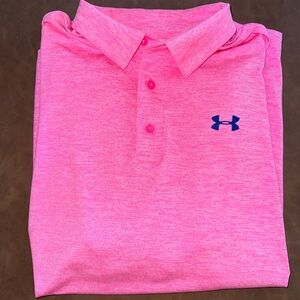 Under Amour Pink Polo Shirt